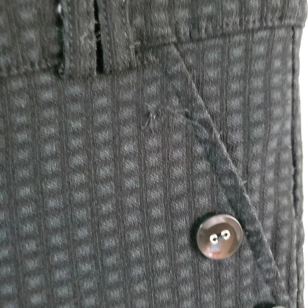 🆑️JOE BENBASSET | Waffle Print Bootcut Slacks in Black sz 3 (flaw) - Picture 3 of 6